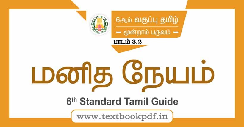 6th Standard Tamil Guide - Manithaneyam