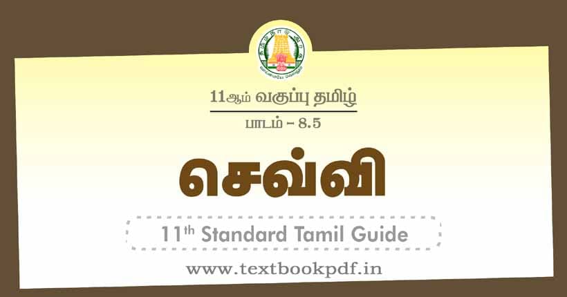 11th Standard Tamil Guide - Seivi